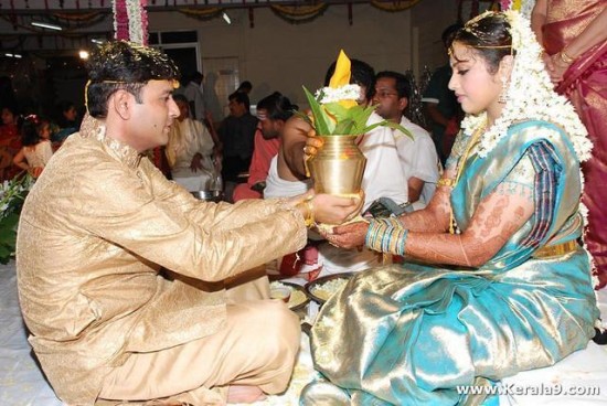 Meena Is Married Photos To Vidyasagar