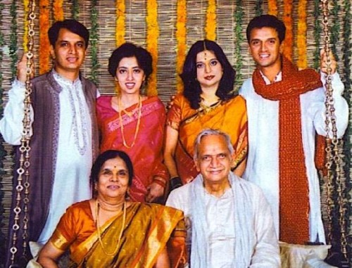 Cricketer Rahul Dravid And His Wife Vijeta Wedding Photos