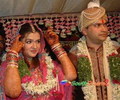 Aarthi Agarwal And Ujwal Kumar Marriage Photos