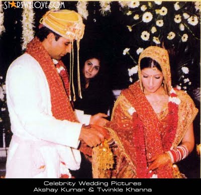 Akshay Kumar And Twinkle Khanna Wedding Photos