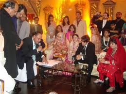 Ayesha Fazl And  Ali Zafar  Wedding Pics