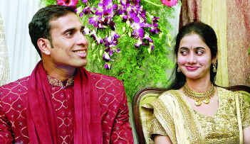 Cricketer VVS Laxman And Sailaja Marriage Photos