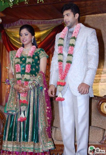 Tamil Actor Jayam Ravi And Aarthi Marriage Photos