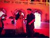 It's time for the bride and the groom - Arpita and Aayush to do the wedding dance.