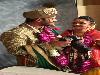 Ajinkya Rahane shares a light moment with his wife Radhika Dhopvka.
