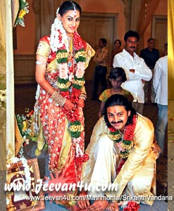 Actor Srikanth And Vandana Marriage Pictures