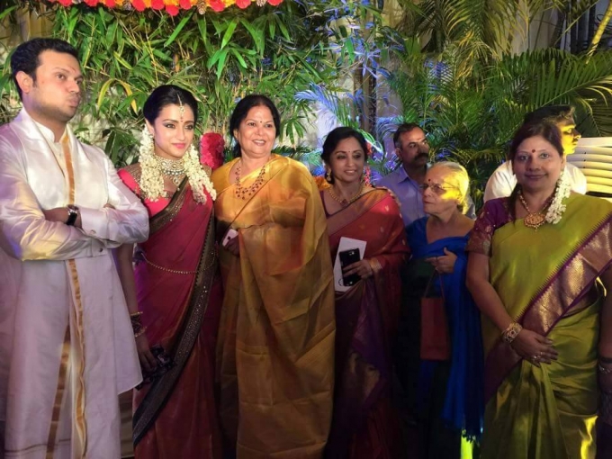Varun Manian And Actress Trisha Engagement Pictures