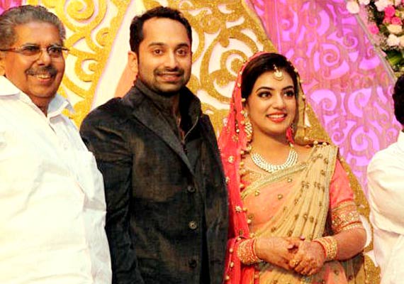 Malayalam Actor Fahad Fazil And Nazriya Nazim Marriage Pictures