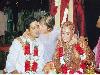 Sonya met her husband Vivek Narain at a wedding.