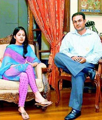 Aarti Ahlawat And Virendra Sehwag Marriage Photos
