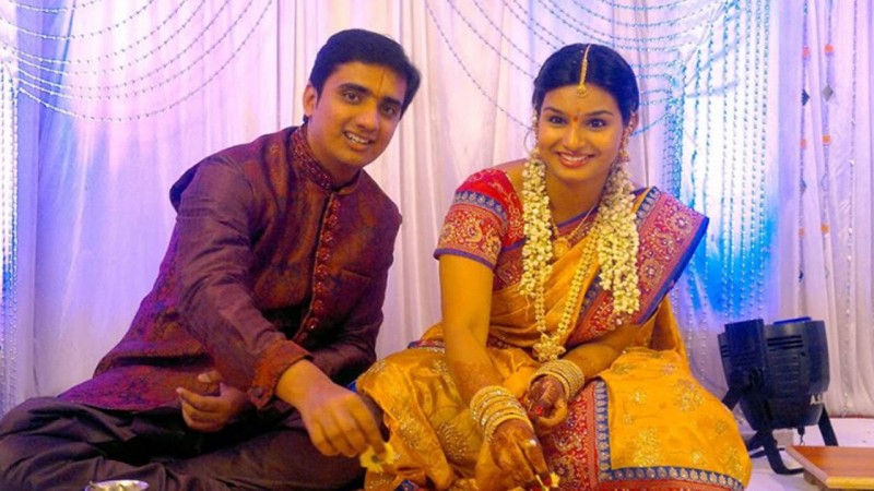 Anchor Mrudhula And Singer Krishna Chaitanya Marraige Photos