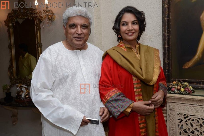 Scriptwriter Javed Akhtar And Actress Shabana Azmi Wedding Photos