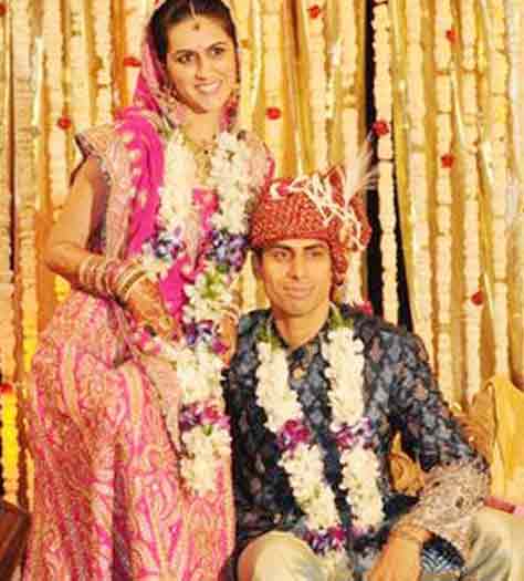 Rushma And Indian Cricketer Ashish Nehra Marriage Photos