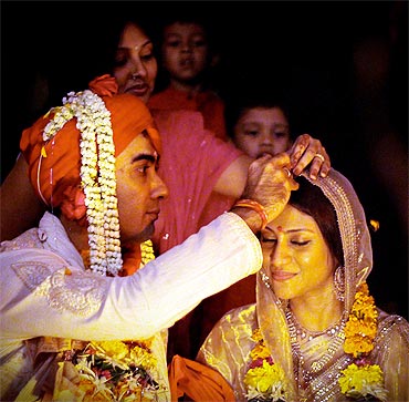 Konkona Sen Sharma  And Ranvir Shorey Marriage Photos