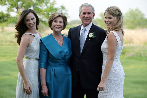 George W Bush And Laura Bush Wedding Photos