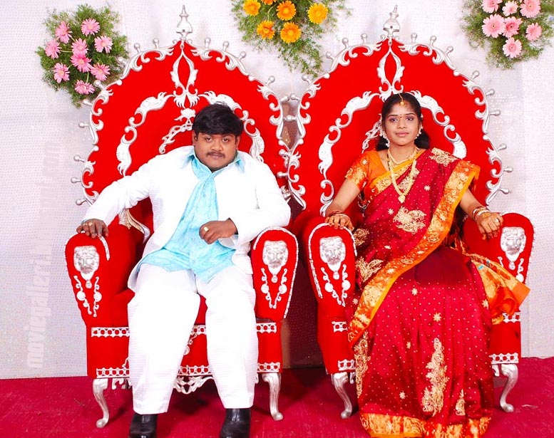 Comedy Actor Suman Setty And Naga Bhavani Wedding Photos