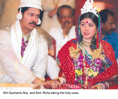 Richa And Subrata Roy Son Sushanto Roy Marriage Photos