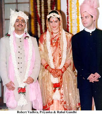 Priyanka Gandhi And Robert Vadra Marriage Photos