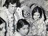 Rajesh Khanna In the late 1960s and early 1970s, Khanna fell in love with the then fashion designer and actress Anju Mahendru.They were in a relationship for seven years. Mahendru states that the couple did not speak to each other for 17 years after the break-up.Later Khanna married the budding actress Dimple Kapadia in March 1973, before Kapadia's debut film Bobby released in November of that year. They have two daughters from the marriage; Twinkle and Rinke.Khanna and Kapadia separated in 1984 but did not complete the divorce proceedings. In the eighties Tina Munim was romantically involved with Khanna while working with Khanna in 11 movies from 1980 to 1987. Munim had been a fan of Rajesh since her school days. According to website Bollywood Mantra reporter, relation with Tina ended in 1987 when Khanna refused to marry her as their marriage would have bad impact on his daughters. Khanna and Kapadia however maintained an amicable relationship where they both were seen together at parties and family functions. Kapadia also campaigned for Khanna's election and worked in his film Jai Shiv Shankar (1990).