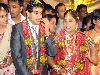 Telugu film director Kodi Rama Krishna daughter Divya Deepthi married NB Chakravarthy on 1st October 2009 at Shilpa Kala Vedika, Hyderabad.