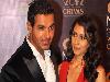 During the filming of Jism in 2002, Abraham began to date his co-star Bipasha Basu.They were in a relationship until early 2011. Whilst together, the two were often referred to as a supercouple in the Indian media.He is now married to Priya Runchal, an NRI financial analyst and investment banker from the USA but native to McLeodganj, whom he met in Mumbai, in December 2010. Abraham is an agnostic atheist.