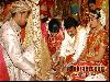 Chiranjeevi�s daughter Sushmita  wedding as organized in a grand style in never-before-and-never-again fashion at HITEX on the night of 2nd March 2006. She entered into wedlock with Vishnu Prasad. This marriage ceremony that lasted for 4:30 hours from 8 pm to 12:30 am was performed in a traditional style.