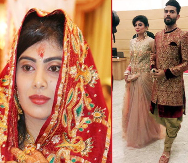 Indian Cricketer Ravindra Jadeja And Rivaba Solanki Wedding Photos