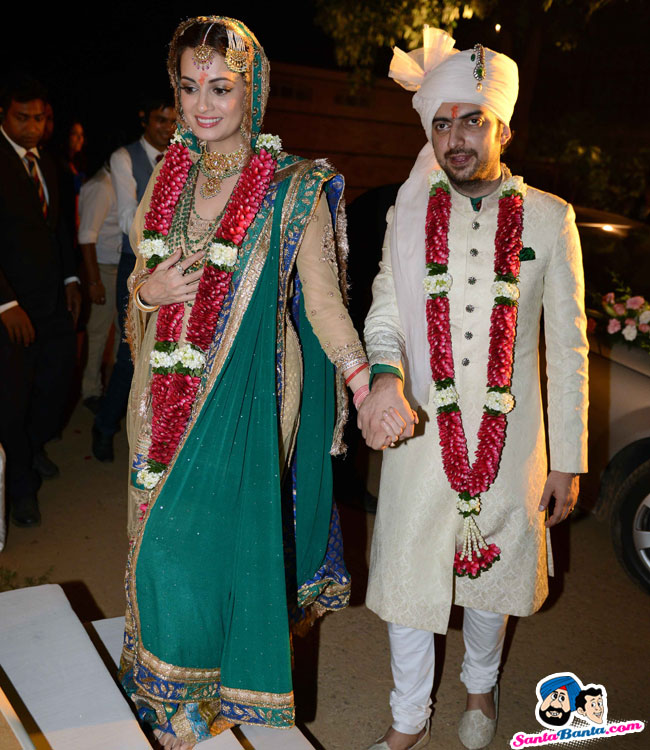 Dia Mirza And Sahil Sangha Marriage Pics