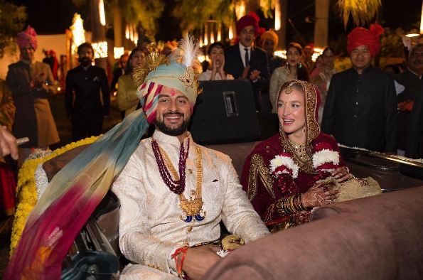 Aisha Actor Arunoday Singh And Lee Elton Marriage Pics