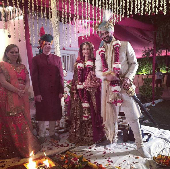Aisha Actor Arunoday Singh And Lee Elton Marriage Pics