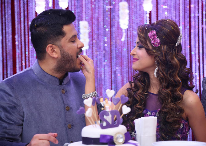 Dimple Jhangiani And Sunny Asrani Marriage Photos