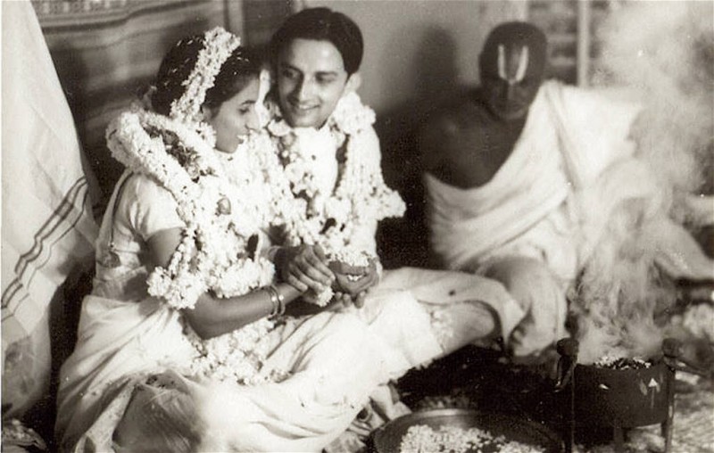Vikram Sarabhai And Mrinalini Sarabhai Marriage Photos