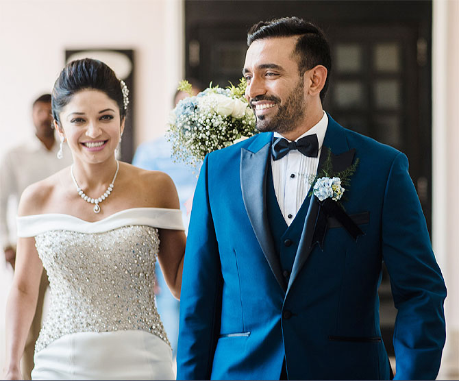 Indian Cricketer Robin Uthapp And Sheethal Goutham Wedding Photos