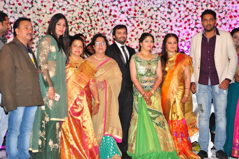 Actress Jayaprada's Son Siddharth And Pravallika Reddy's Wedding Photos
