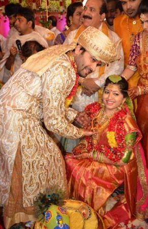 Actress Jayaprada's Son Siddharth And Pravallika Reddy's Wedding Photos