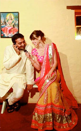 Bollywood Actress Kalki Koechlin And Anurag Kashyap Wedding Photos