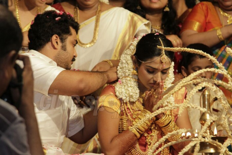 Malayalam Actor Vinu Mohan And Vidhya Wedding Photos