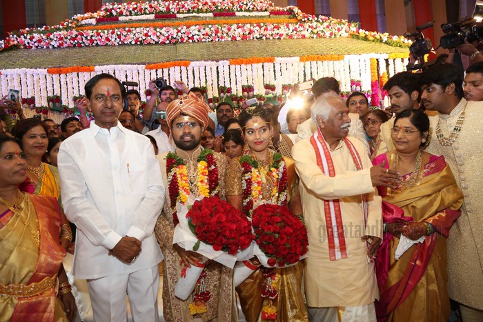Union Minister Bandaru Dattatreyas Daughter Marriage Pics