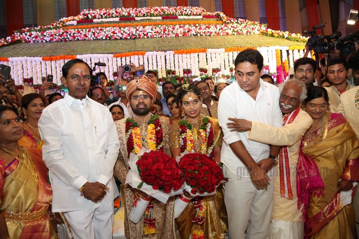 Bandaru Dattatreyas Daughter Married Dr Jignesh Reddy
