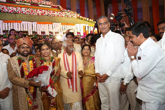 Union Minister Bandaru Dattatreyas Daughter Marriage Pics