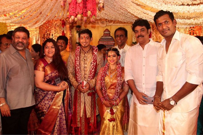 Actor Vishal Krishnas Sister Aishwarya Gets Married