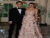 Supermodel Miranda Kerr married Snapchat CEO Evan Spiegel in an intimate ceremony in southern California.Guests were spotted arriving at Spiegels home here ahead of the wedding on Saturday evening.Prior to the pairs nuptials, caterers and employees were seen preparing for a big celebration in the backyard of Spiegels home.According to sources, it was a private small ceremony for family and friends around 40 guests total and everyone was chauffeured to Spiegels house in cars.For a small wedding, it has been a huge production. The wedding and reception are intimate, but lavish and classy. Miranda has been very involved. She has great taste and knew exactly what she wanted. She is very sweet. She is ecstatic to marry Evan, a source said.The couple got engaged in late July 2016.Kerr, who was previously married to actor Orlando Bloom, first met Spiegel at a Louis Vuitton dinner in 2014, and were spotted together here in June 2015.