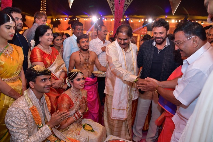 Narendra Chowdhary Daughter Rachana And Vishnu Teja Wedding Pics