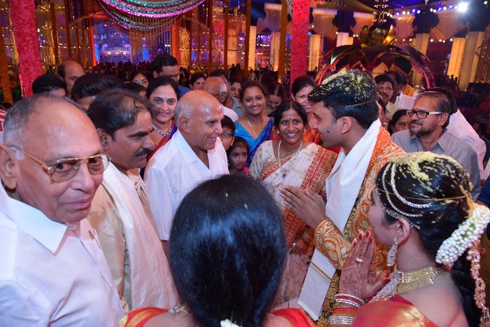 Narendra Chowdhary Daughter Rachana And Vishnu Teja Wedding Pics