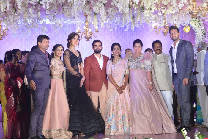 Celebs At Dil Raju�s Nephew Harshith Reddy And Gowthami Wedding Reception