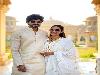The five-day-long wedding extravaganza of Niharika Konidela and Chaitanya Jonnalagadda came to a fairy-tale ending with the couple tying the knot at The Oberoi Udaivilas Palace, Udaipur, on Wednesday night in the presence of their family members and close friends. The momentous occasion was surcharged with joyous clapping and cheering by the gathering.The venue glittered with immaculate and lavish décors. White lilies and flashy lights welcomed the guests at the destination wedding which was trending as #Nischay. The couple looked regal in their wedding attires. While Niharika dazzled in a golden coloured Kanjeevaram sari with contrast blouse, diamond and polki jewellery, and a sparkly nose ring completing her wedding attire, the groom too looked dapper in a purple Sherwani.