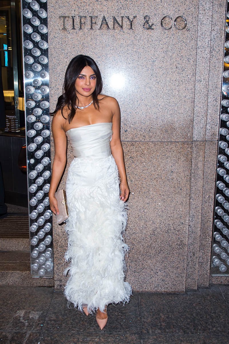Priyanka Chopra Arrives For Her Bridal Shower At Tiffany's Blue Box Cafe In Midtown On October 28, 2018 In New York City